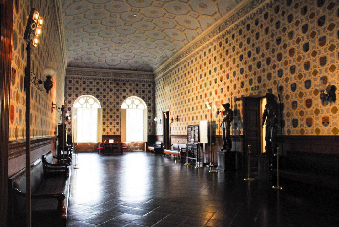 Salles des blasons du chateau de Donnafugata en Sicile