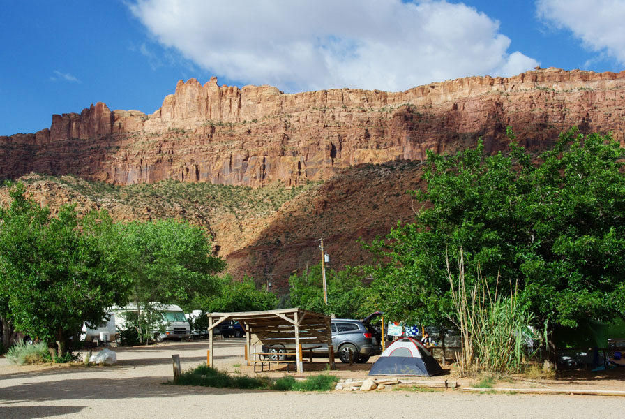 camping près de Moab - Utah - Ouest Américain - Etats Unis