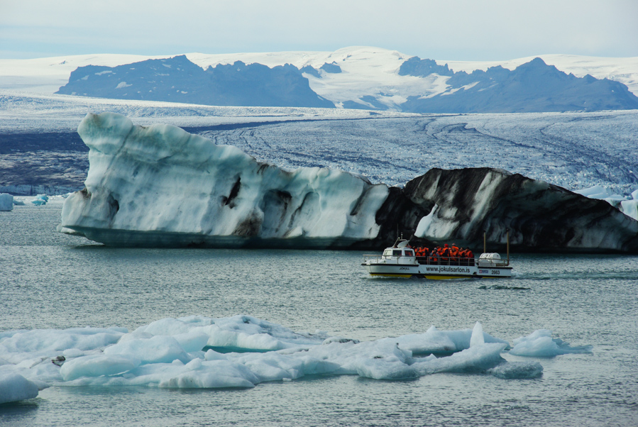 Balade en bateau sur le Jökulsárlón - Islande