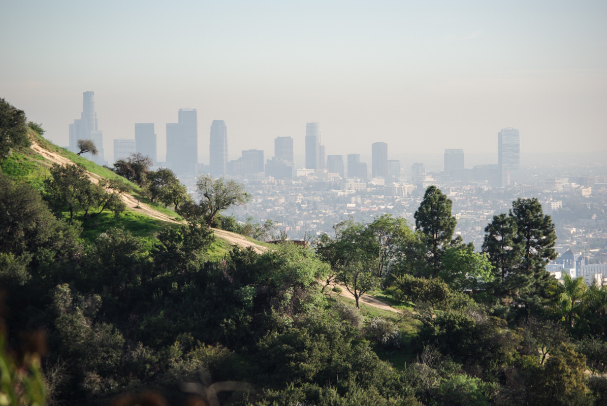Panorama sur Downtown Los Angeles depuis Griffith Park
