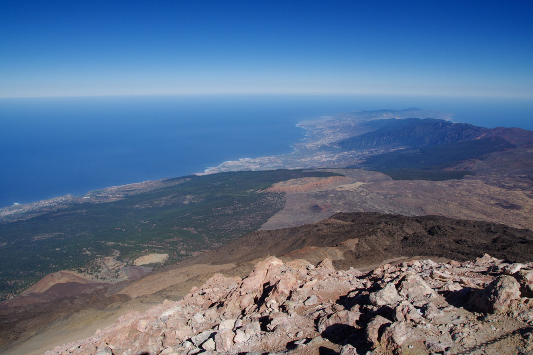 Panorama sur l'est de Tenerife jusqu'à l'Anaga