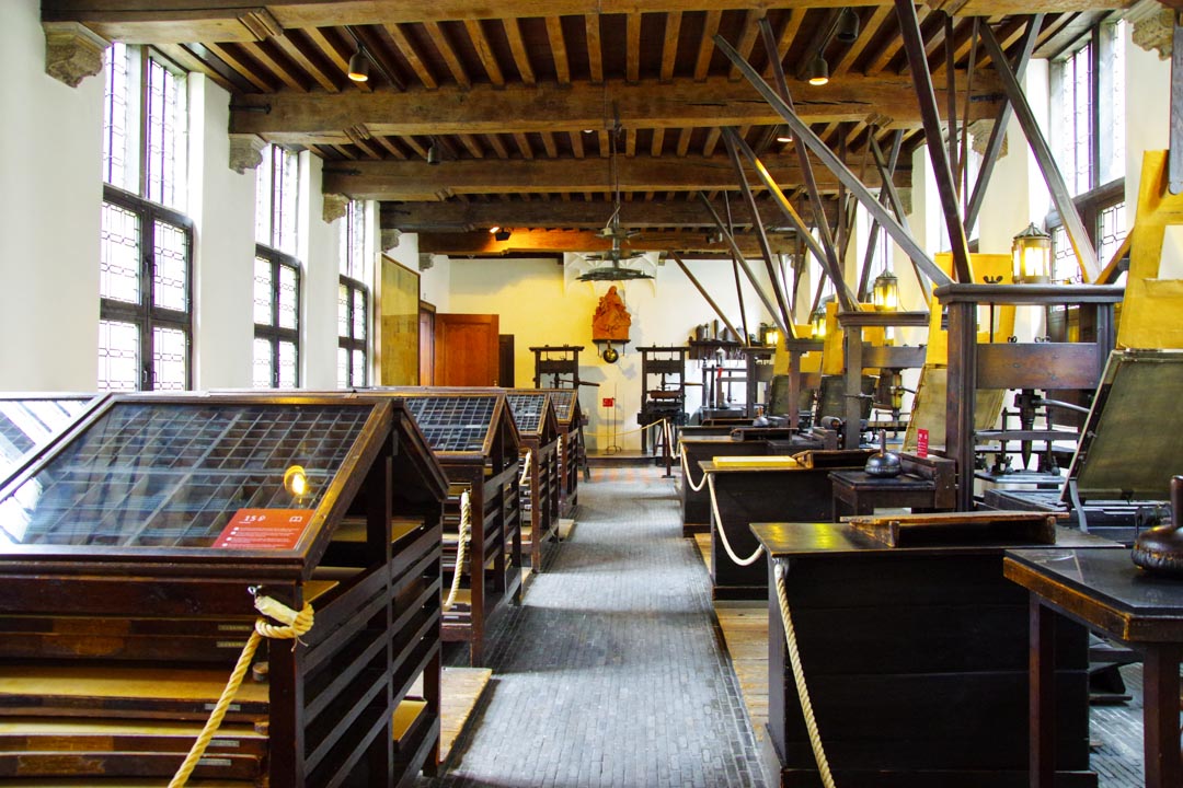 Salle des presses - maison Plantin Moretus - Anvers