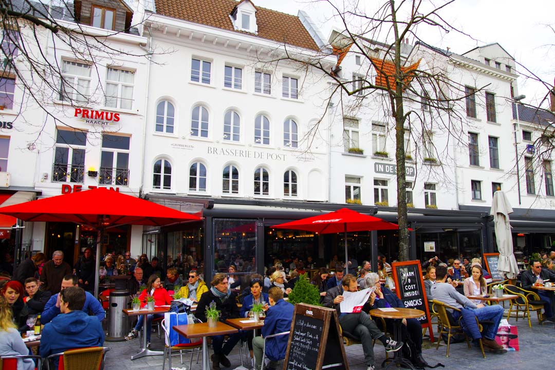 terrasse de café Groenplaats - Anvers
