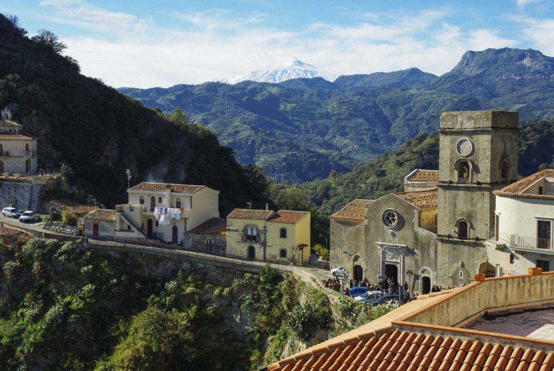 le village de Savoca en Sicile