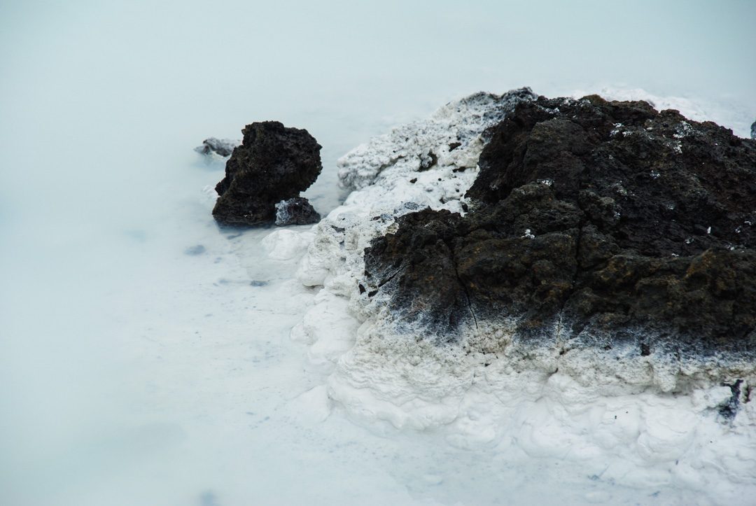 détail de l'eau du Blue Lagoon en Islande