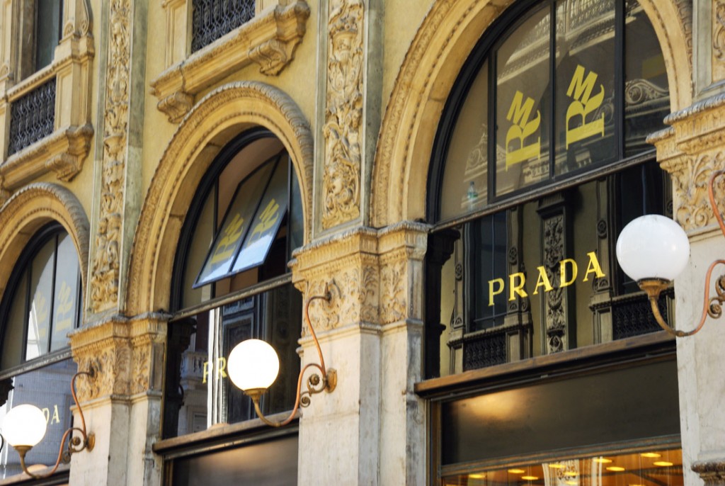 boutique Prada - Galerie Vittorio Emmanuel II - Milan