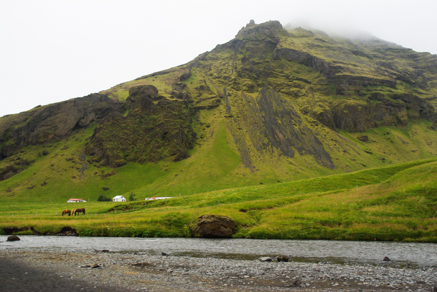 Paysage près de skogar - Islande