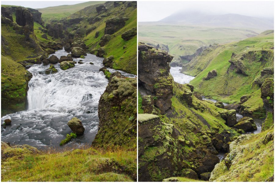 le long de la rivière skoga - Islande