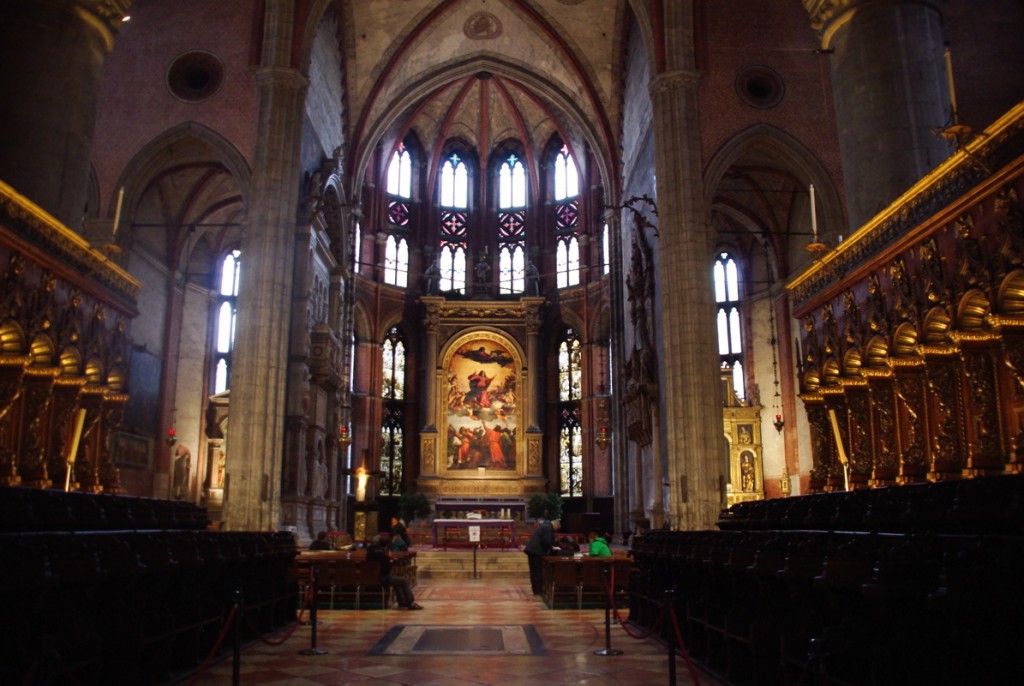 Intérieur de l'Eglise I Frari de Venise