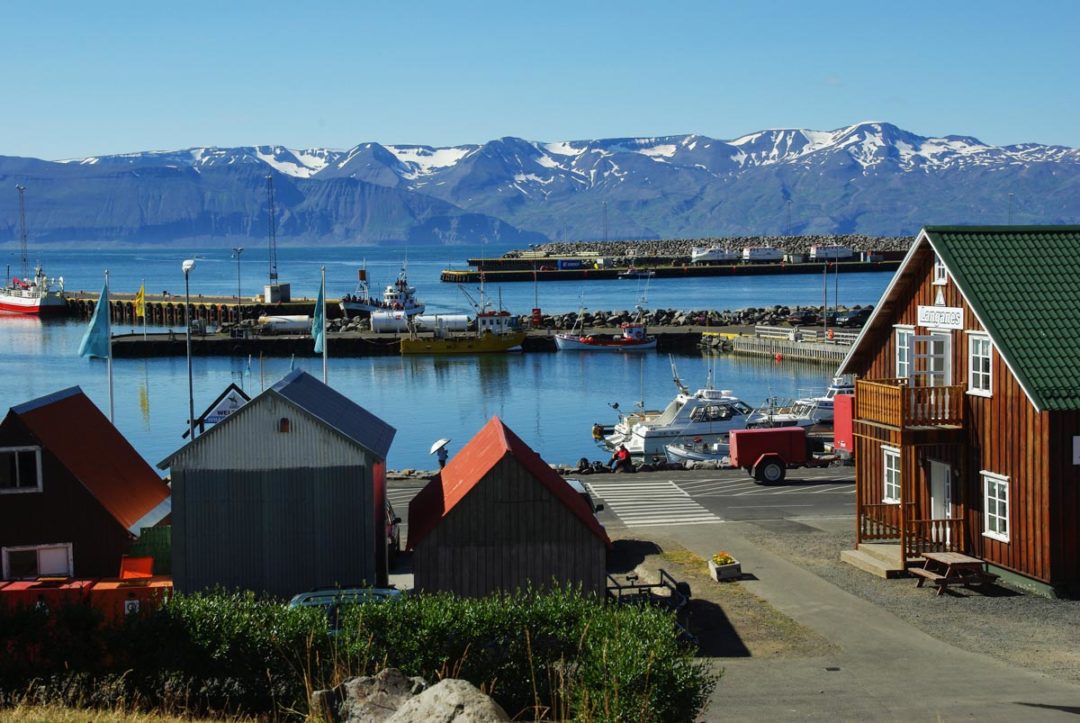 Le Port d'Husavik en Islande