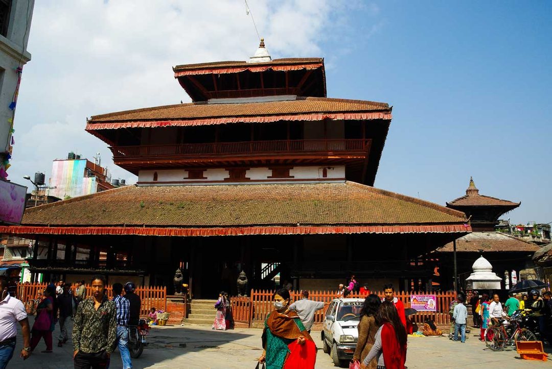 Le temple de Kasthamandap à Katmandou