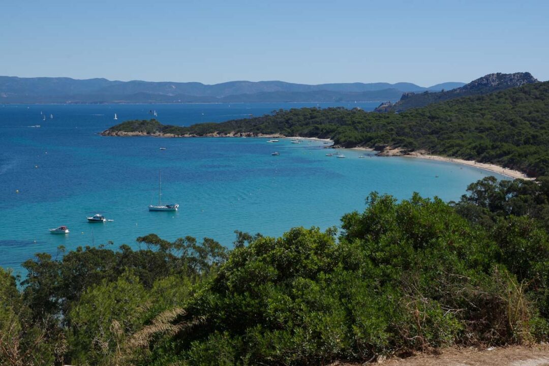la plage de la Courtade à Porquerolles