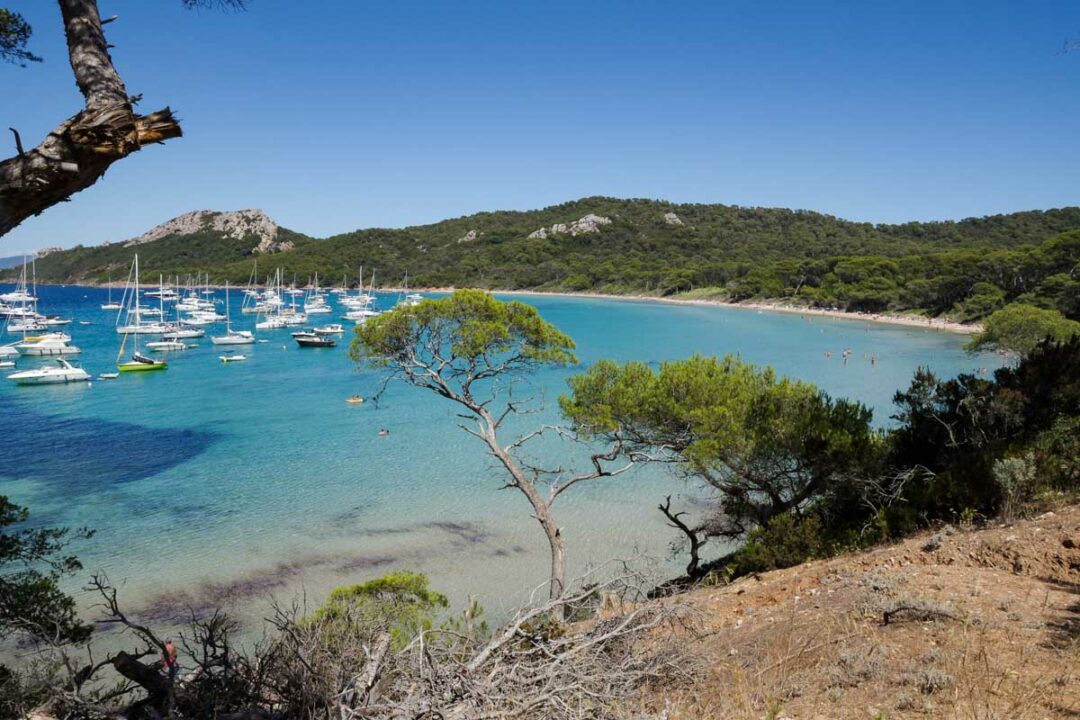 la plage notre dame à Porquerolles