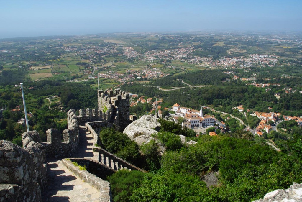 Panorama sur Sintra depuis le château des Maures