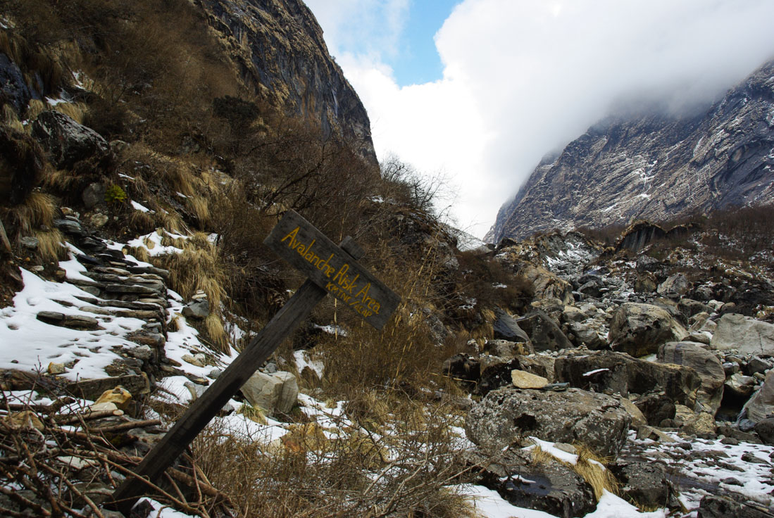 panneau risques d'avalanches