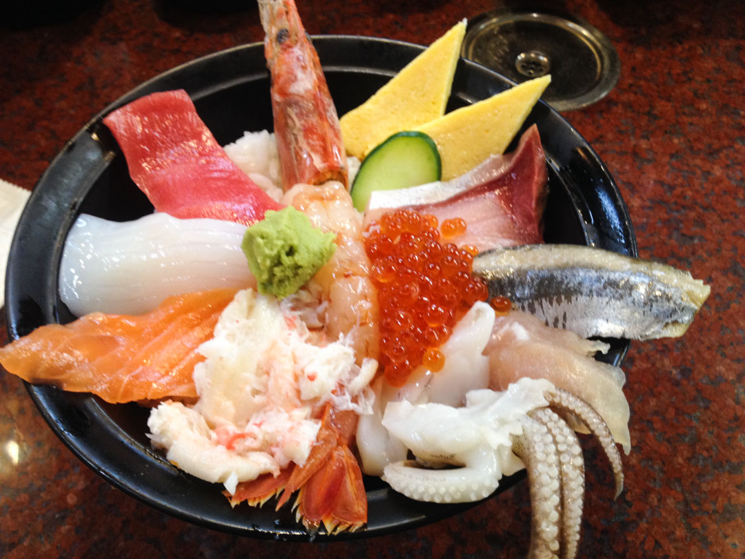 plat de poissons crus