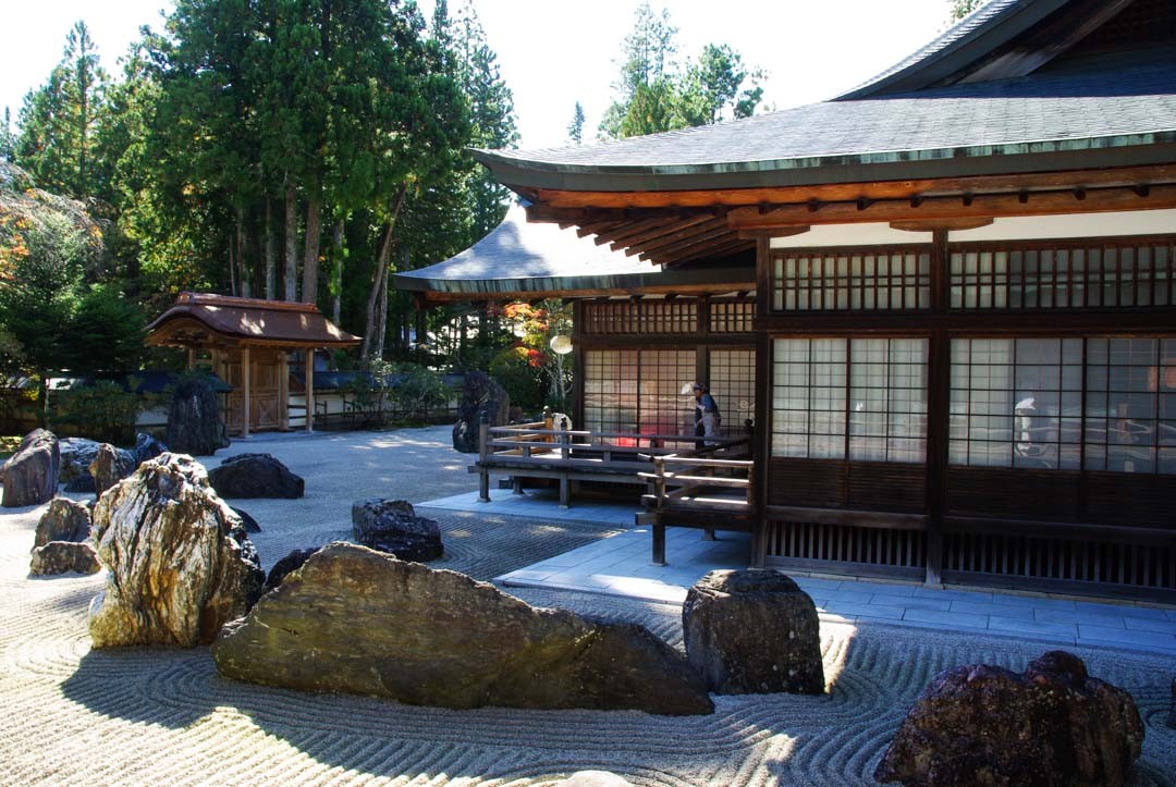Jardin zen minéral du temple Kongobuji