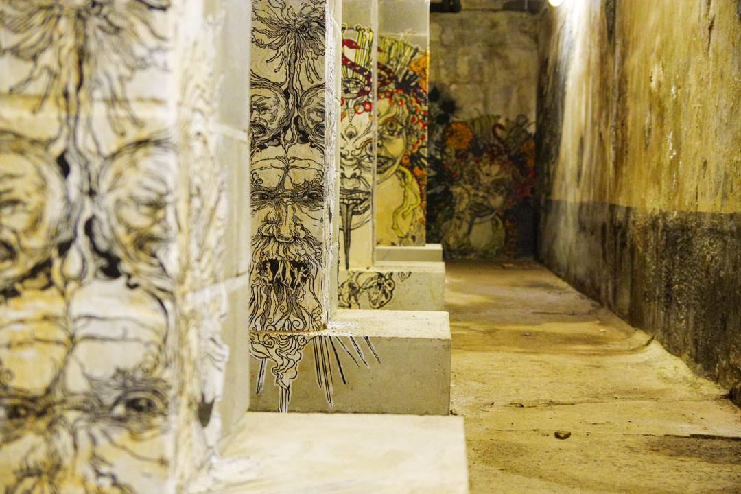 exposition dans la cave du MIMA