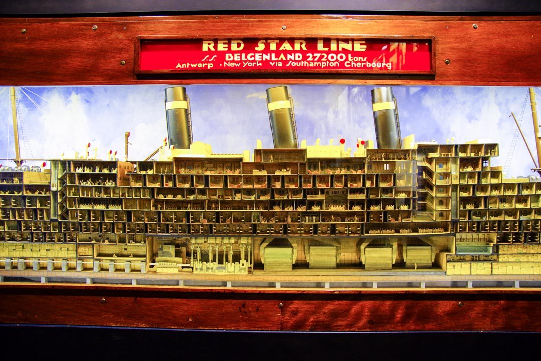 maquette d'un bateau de la Red Star Line