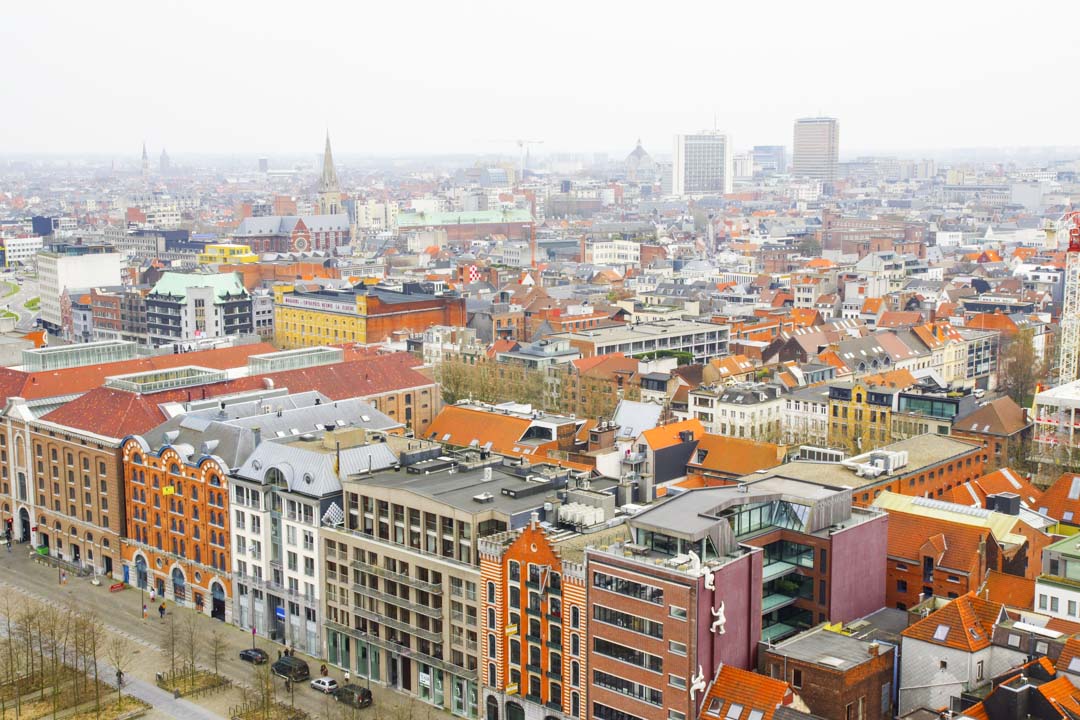 Panorama sur Anvers depuis la terrasse du Mas