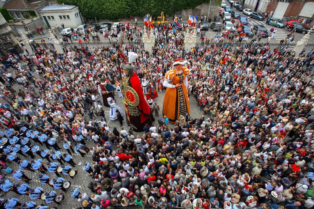La foule au fête de Gayant