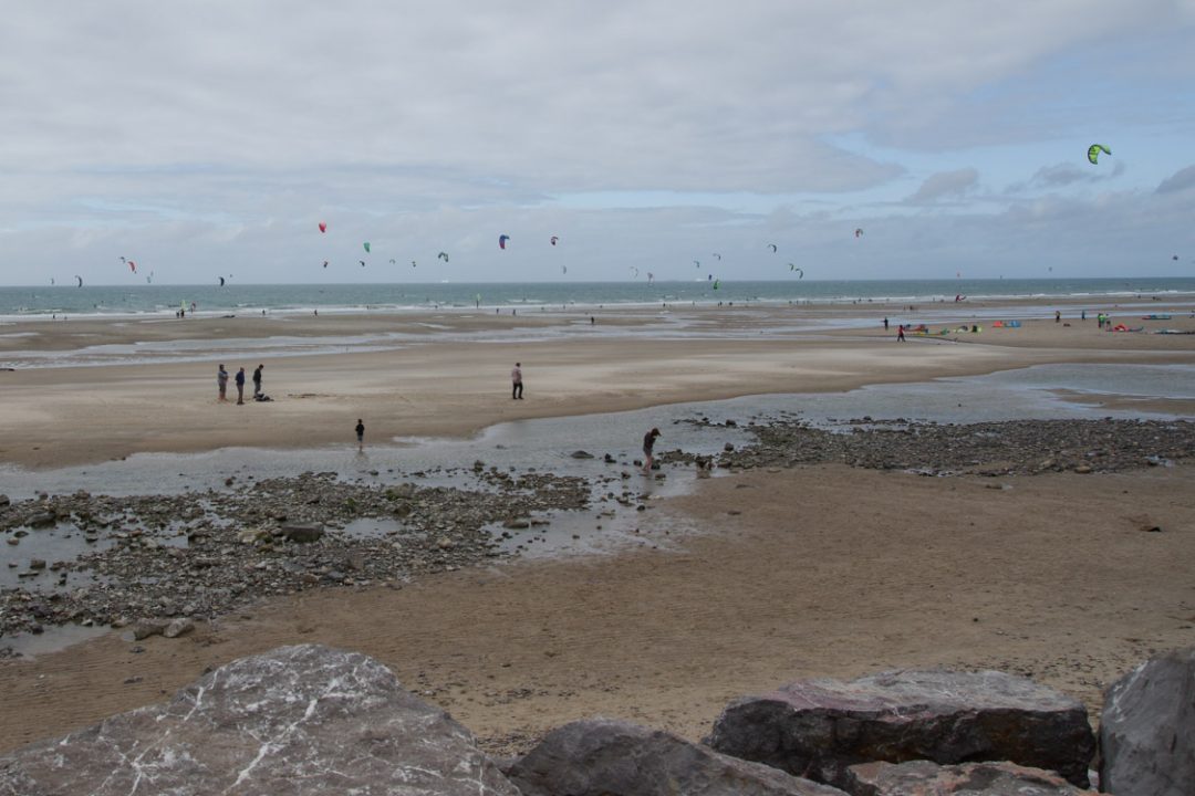 les kites surf à la plage de Wissant