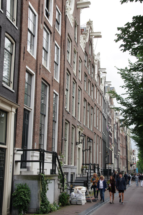 Facades du centre historique d'Amsterdam