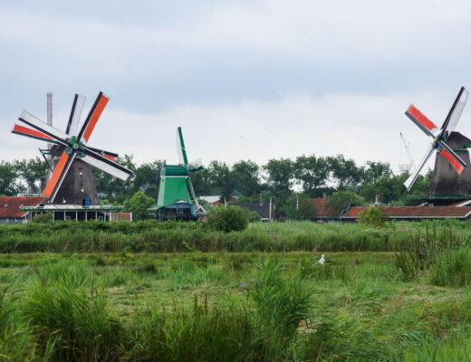 les moulins de Zaanse Schans aux Pays-Bas