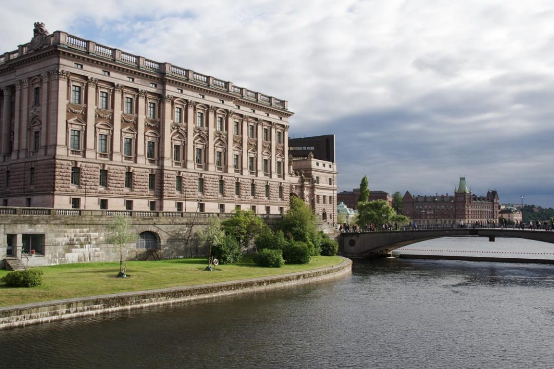 vue extérieur du palais royal de Stockholm