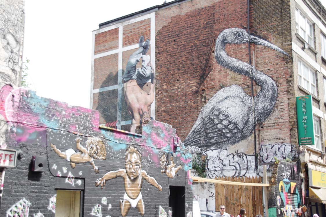 Street Art autour de Brick Lane à East London