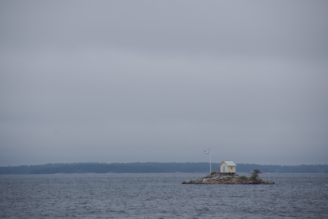 une ile perdue au milieu de l'archipel de Stockholm