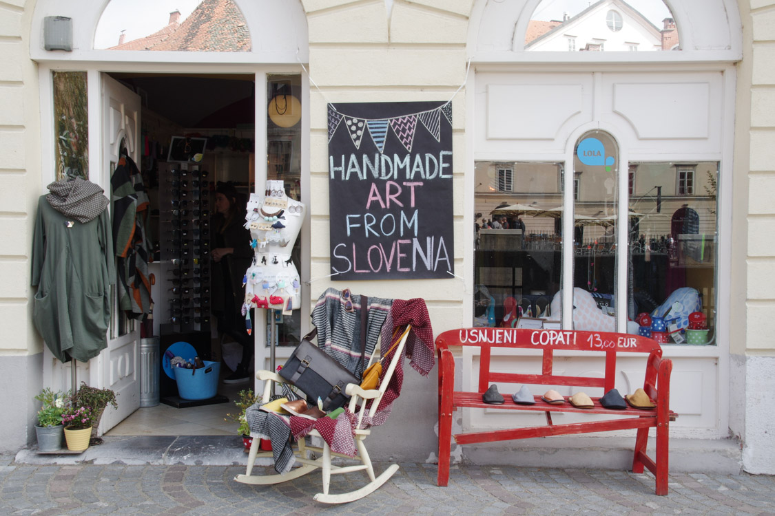 boutique dans le centre ville historique de Ljubljana