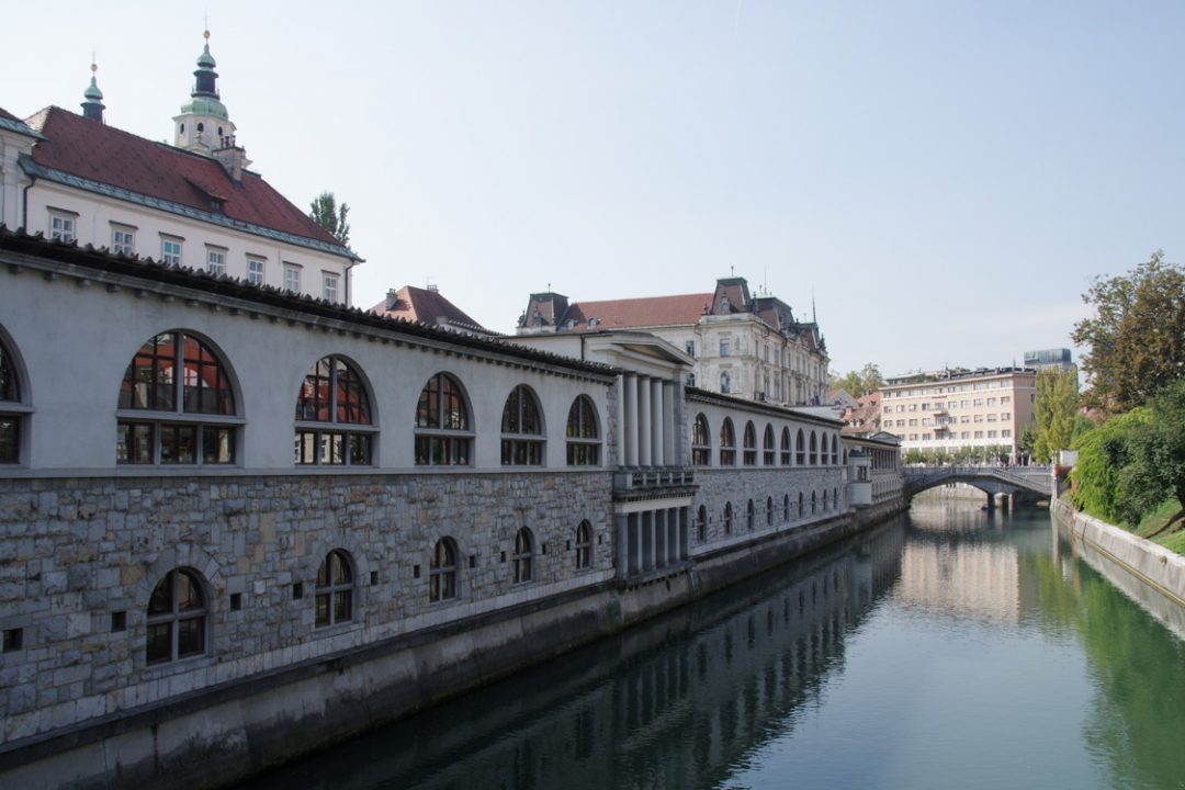 Le marché au bord de la Ljubljanica