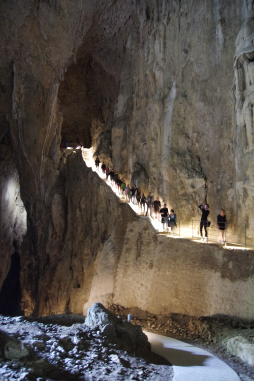 Sortie de la grotte de Skocjan en Slovénie