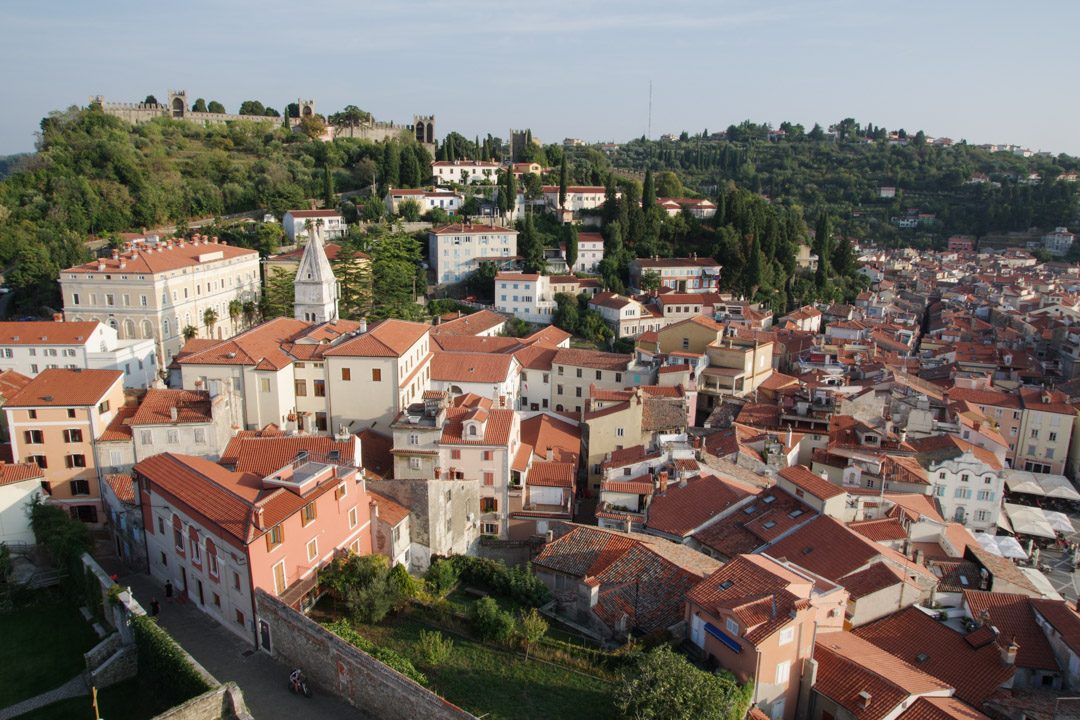 Panorama depuis le campanile de Piran