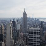Vue sur l'Empire State Building depuis la plateforme d'observation du Top of the Rock - New York