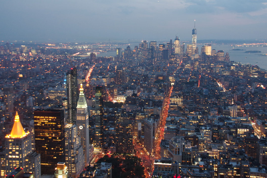 Vue sur Manhattan depuis l'Empire State Building - New York