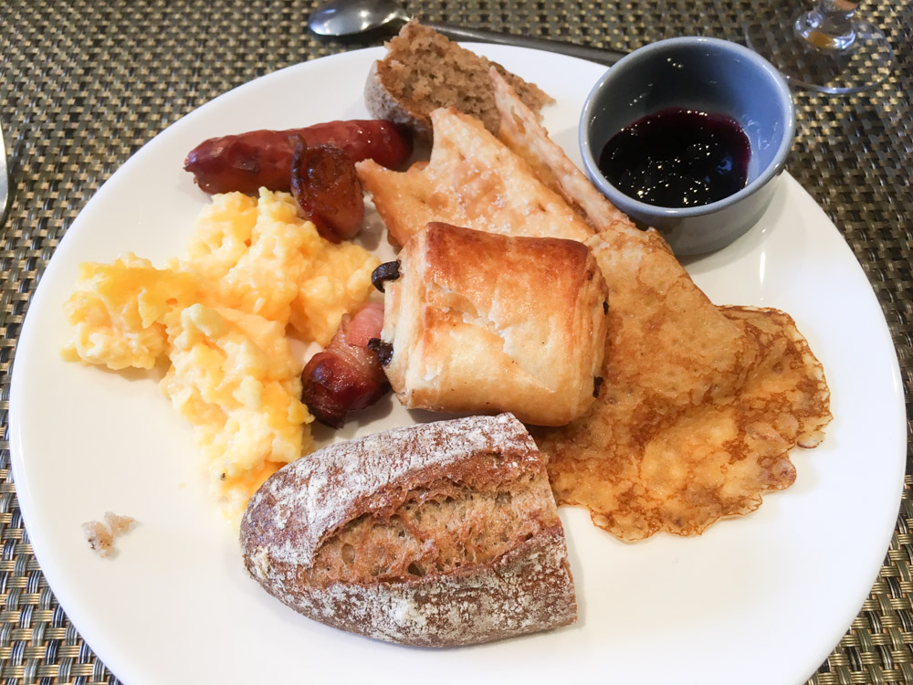 l'assiette de mon petit-déjeuner