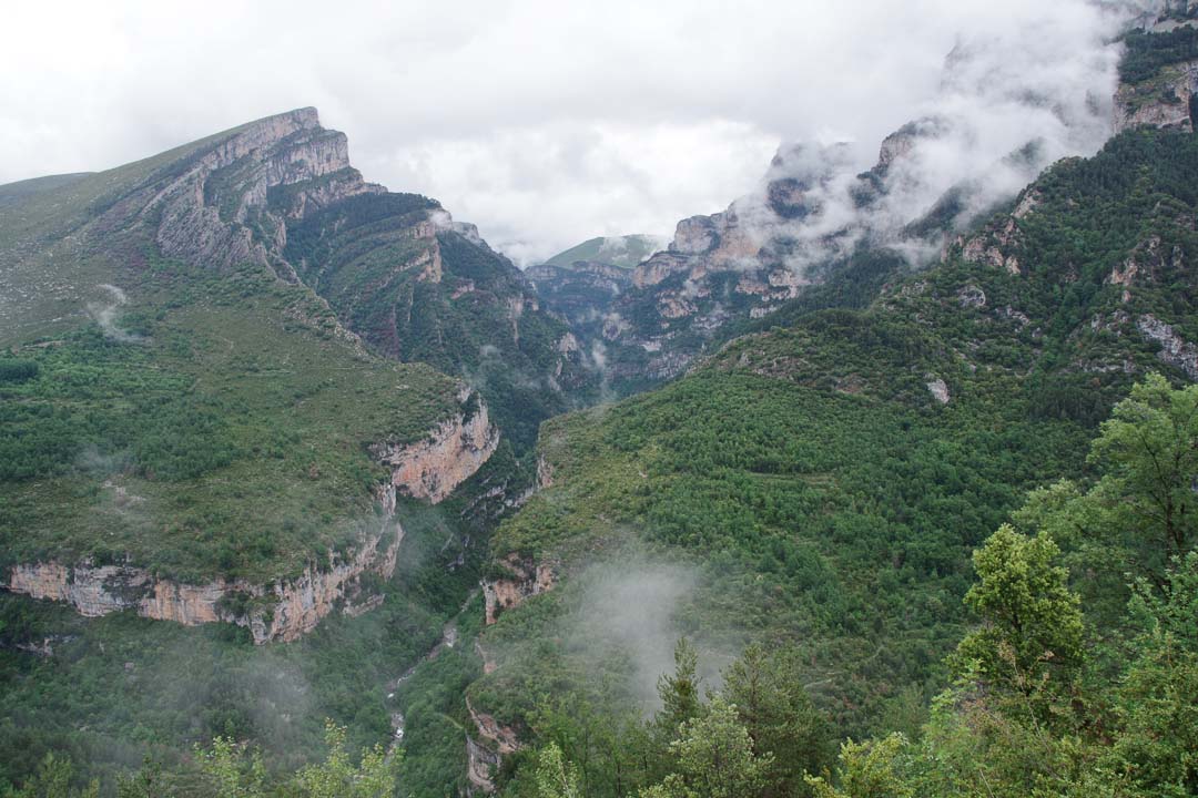Vue sur le Canyon d'Anisclo dans les Pyrénées espagnoles