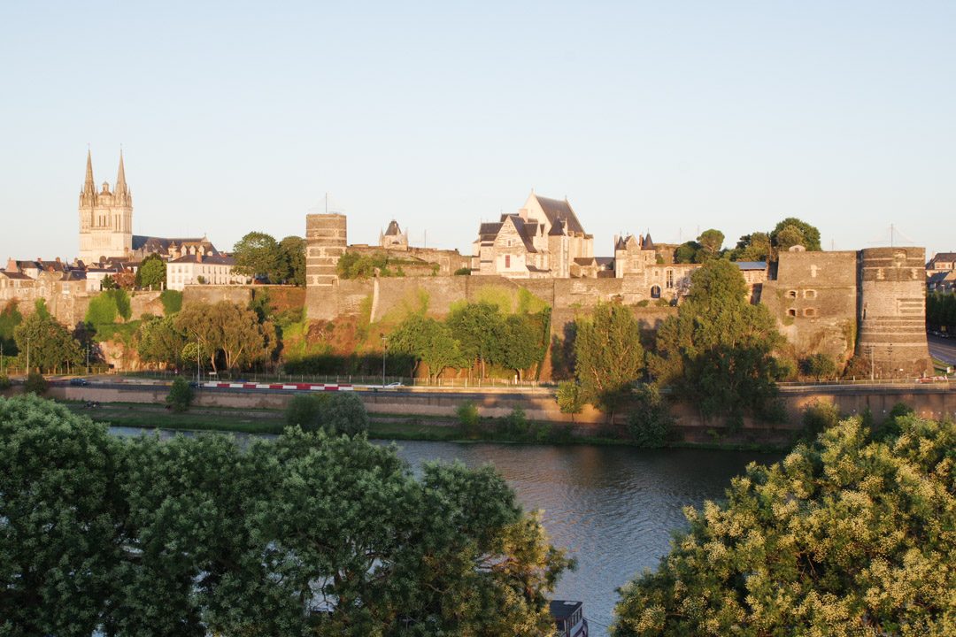 Vue sur la vieille ville d'Angers