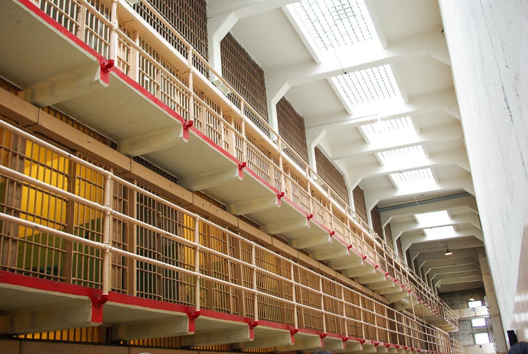 cellule prison d'Alcatraz dans la Baie de San Francisco