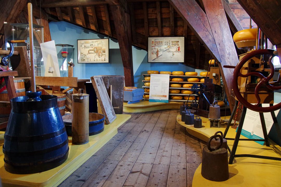 intérieur du musée du fromage de gouda