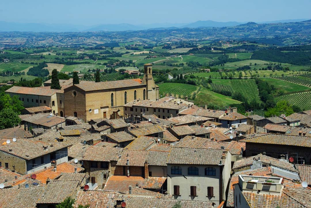Panorama sur le village de San Gimignano