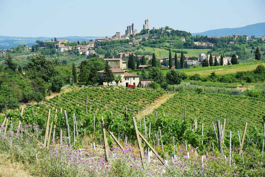 village de San Gimignano en Toscane