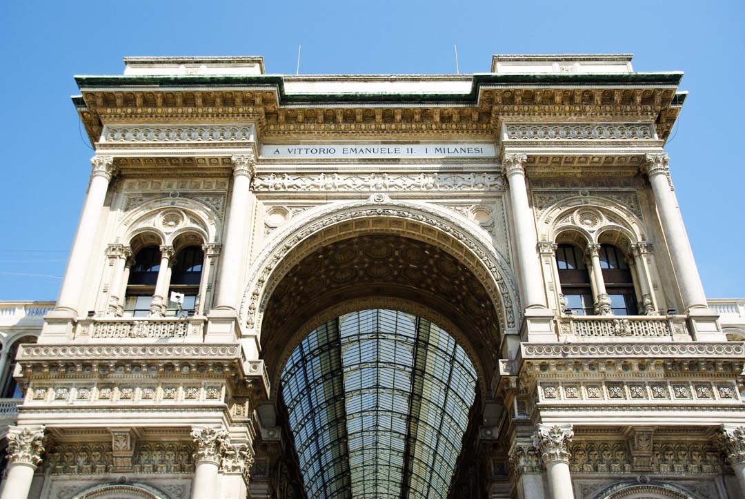 Entrée Galerie Vittorio Emanuele II - Milan