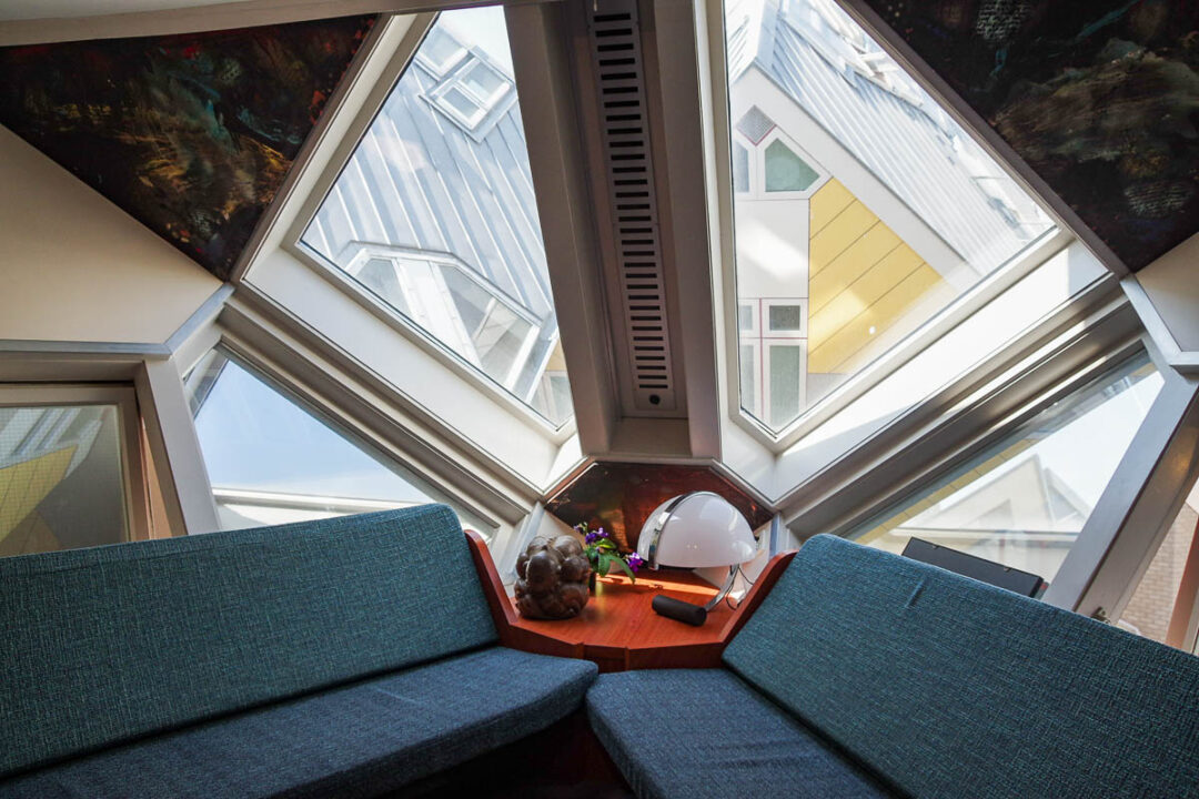 Appartement témoin des maisons cubes de Rotterdam - salon