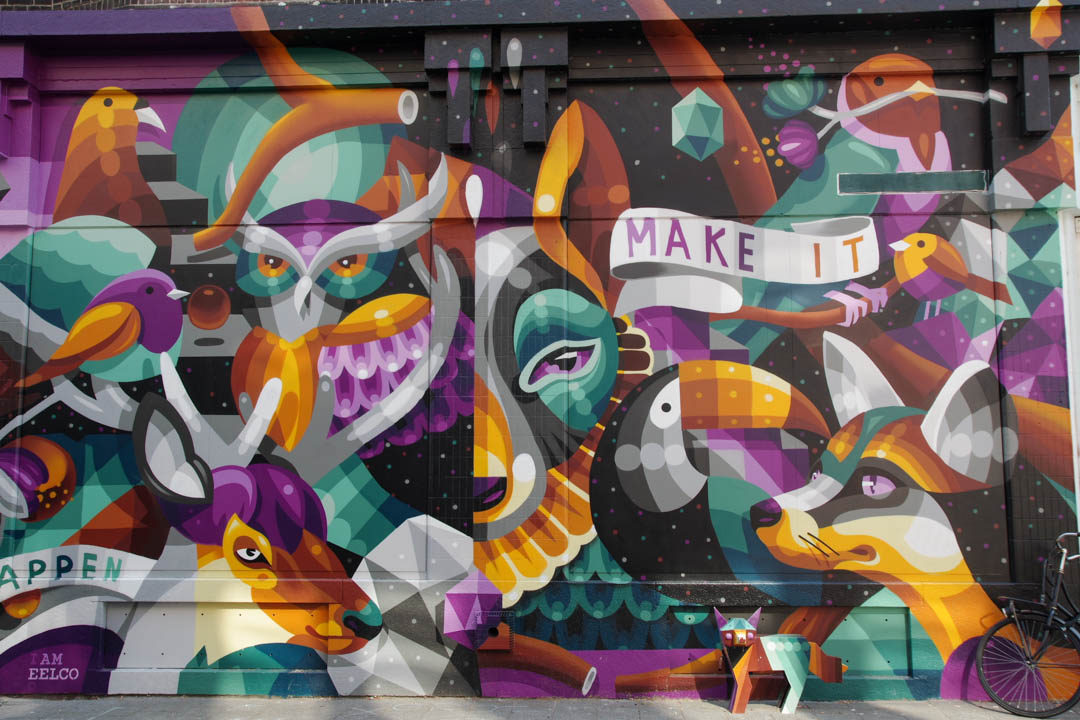 Fresque Make It Happen par I Am Eelco - Rotterdam