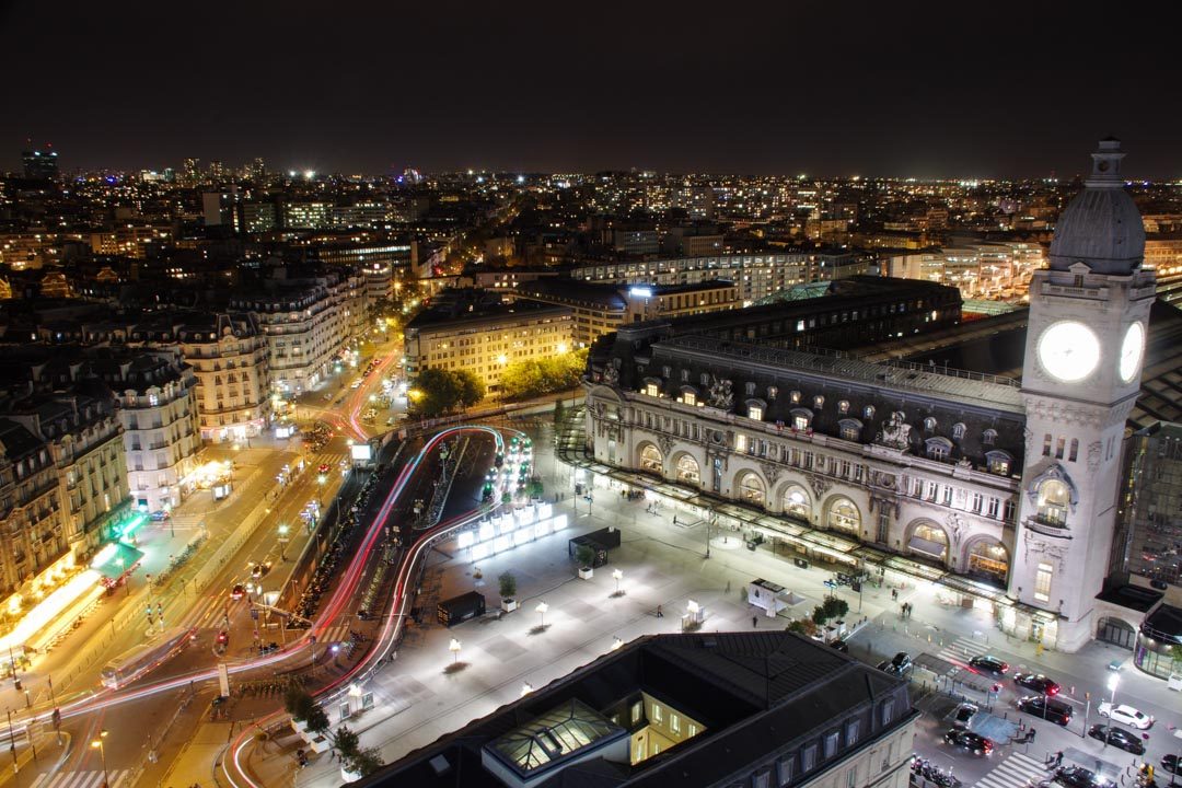 Gare de Lyon la nuit