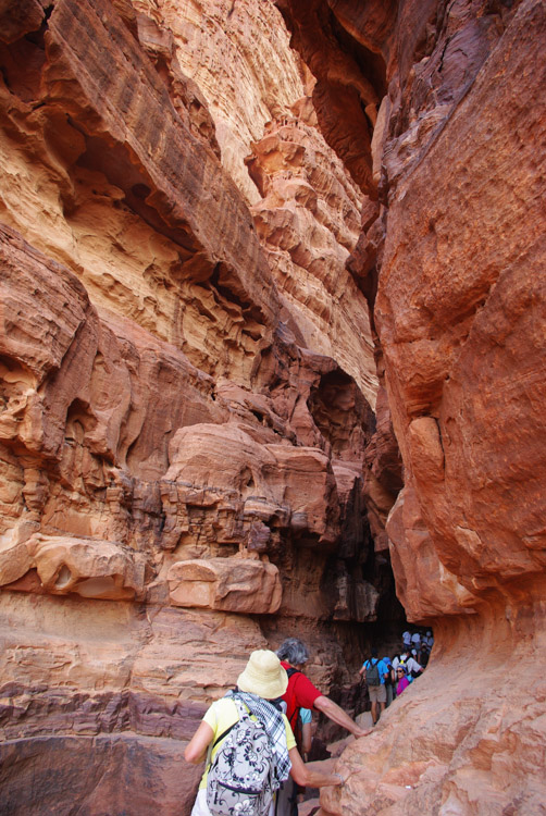 des Gorges dans le Wadi Rum