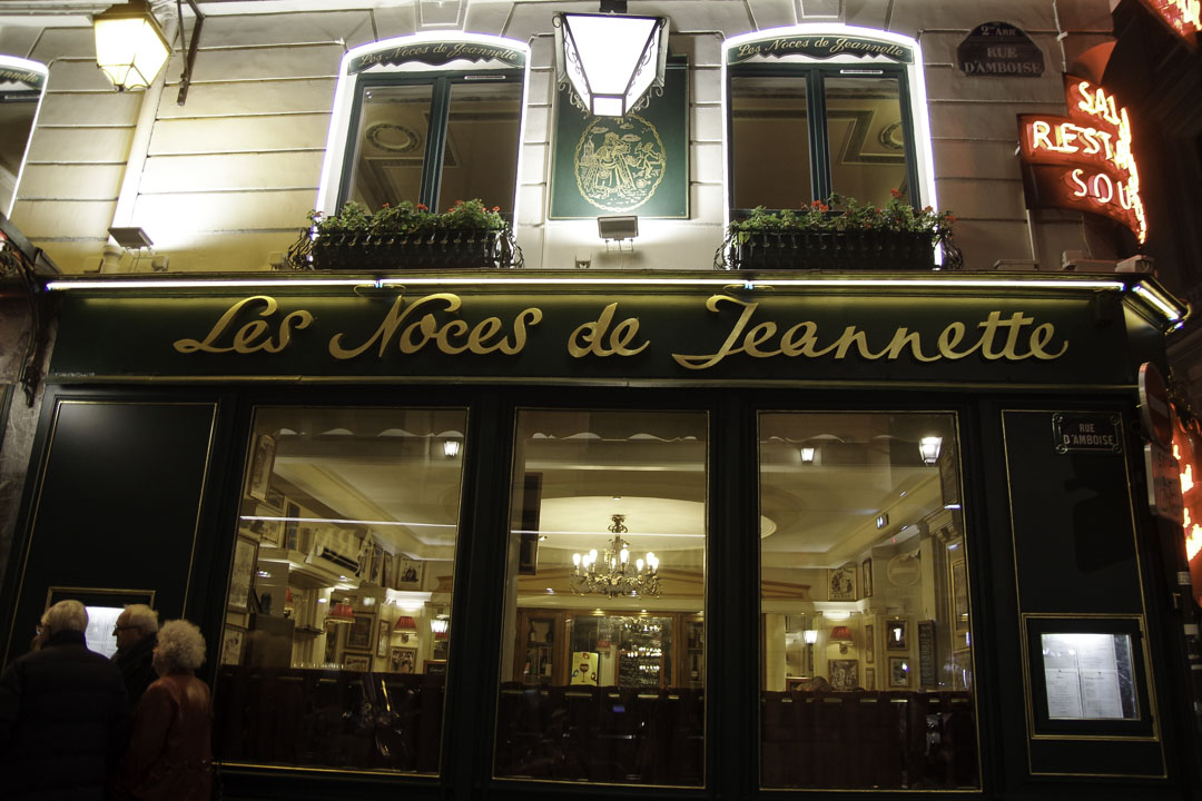 Restaurant à Paris Les Noces de Jeannette